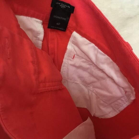 Ann Taylor Orange Signature Pocket Shorts - Picture 7 of 7